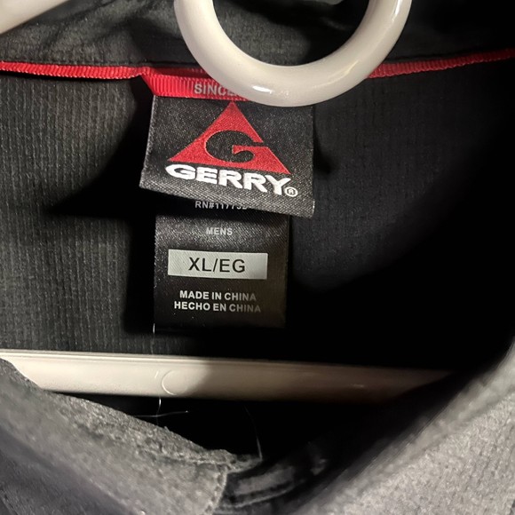 Black Gerry Button-Up Polo Shirt (Size XL) - Picture 3 of 5